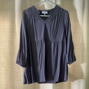 Purple maternity shirt